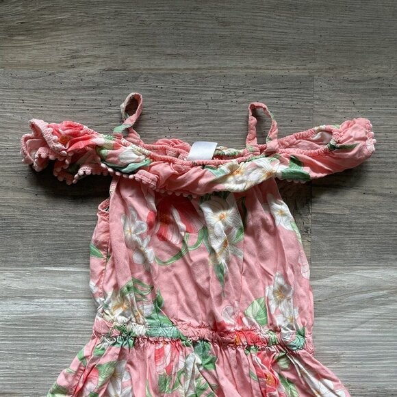 Girl’s Carter Hawaiian Floral‎ Strappy Sun Dress Size 4T - Picture 4 of 6